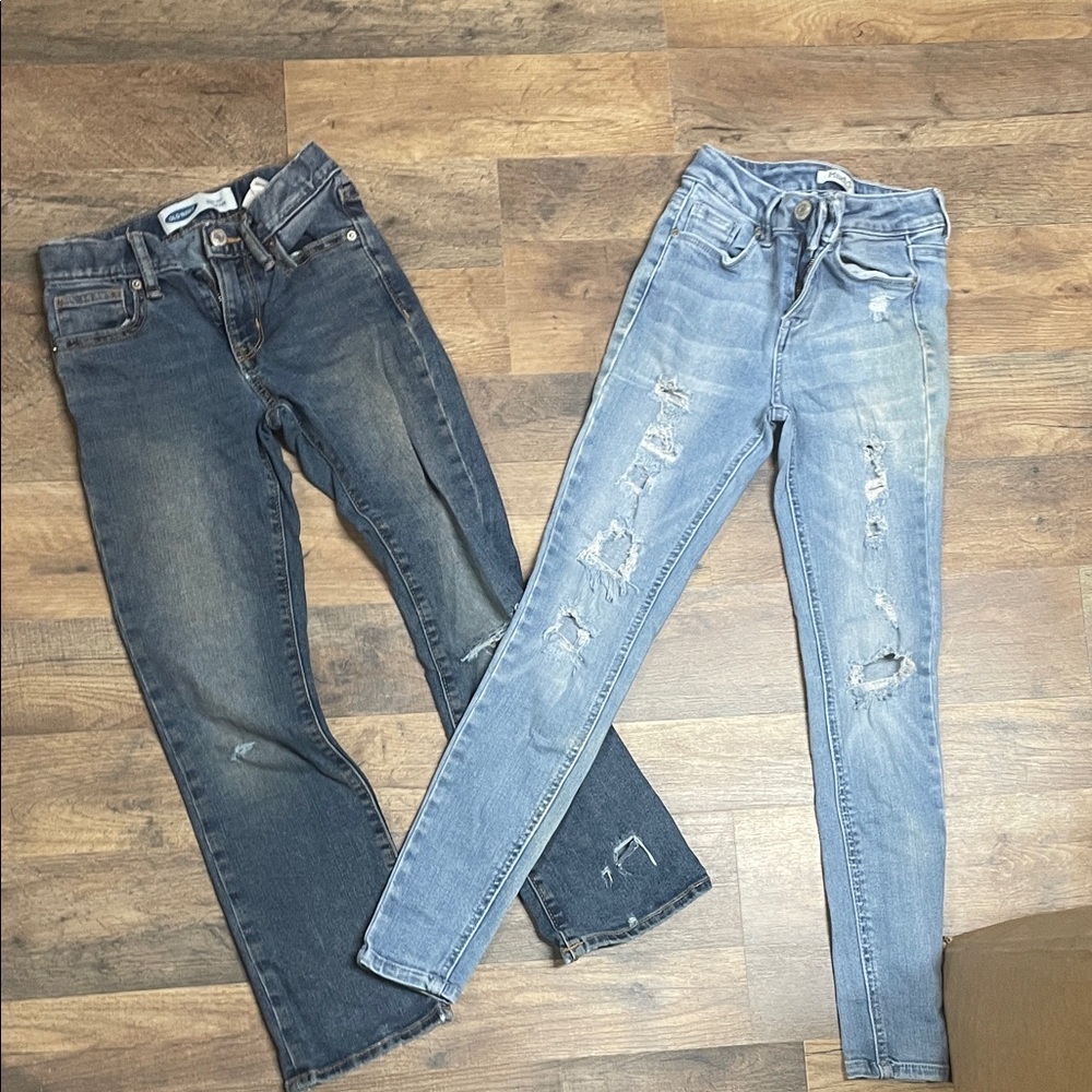 New Mix Kids' Dark and Light Blue Jeans Set